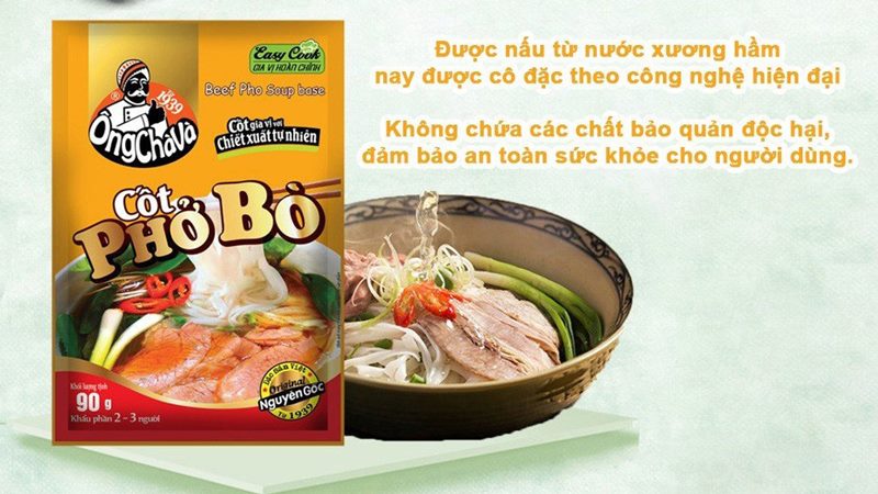 Cốt nấu phở bò Ông Chà Và gói 90g