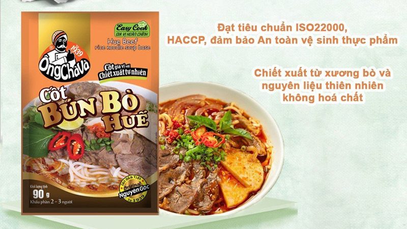 Cốt nấu bún bò Huế Ông Chà Và gói 90g