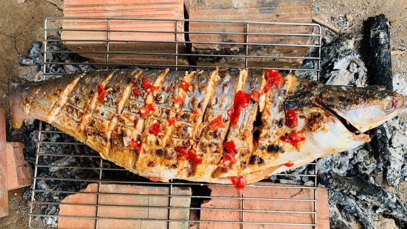 món cá basa nướng muối ớt