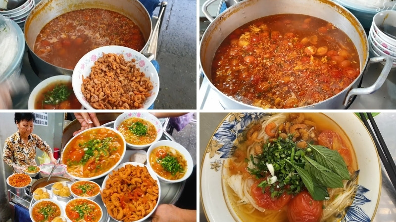 Nguyên liệu độc đáo với tôm khô và tóp mỡ Nguyên liệu độc đáo với tôm khô và tóp mỡ