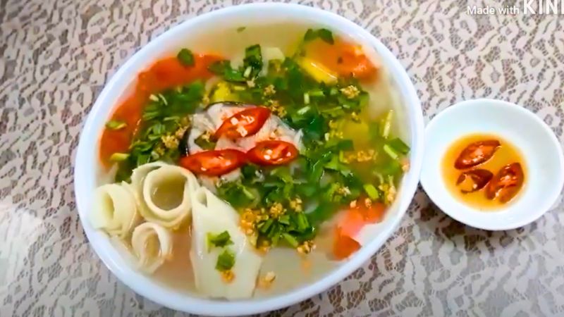 Món cá basa nấu măng chua
