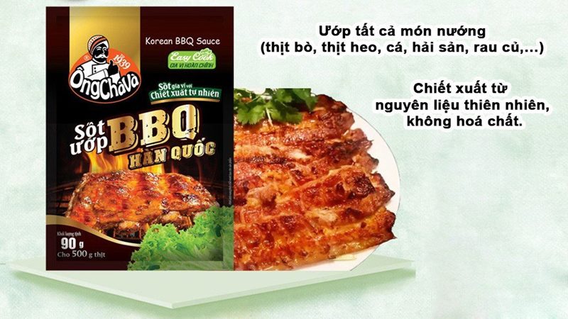 Sốt ướp BBQ Hàn Quốc Ông Chà Và gói 90g