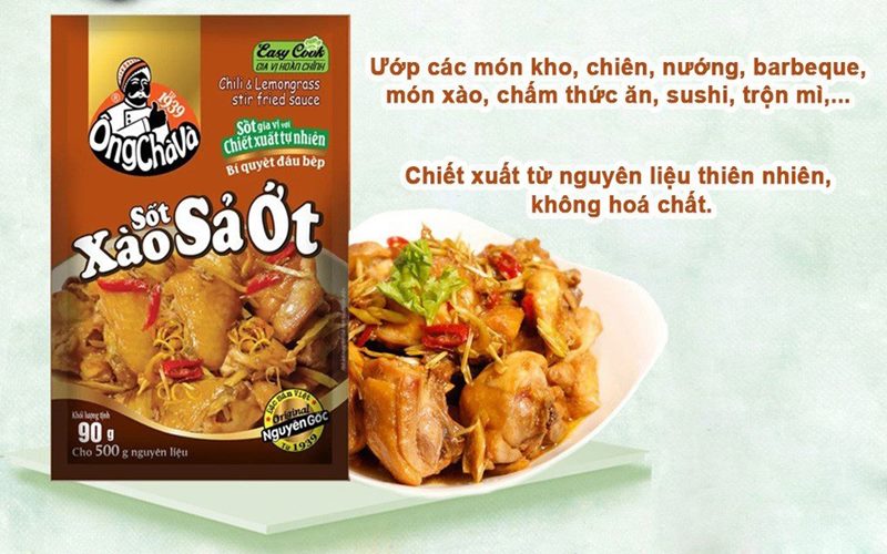Sốt xào sả ớt Ông Chà Và gói 90g