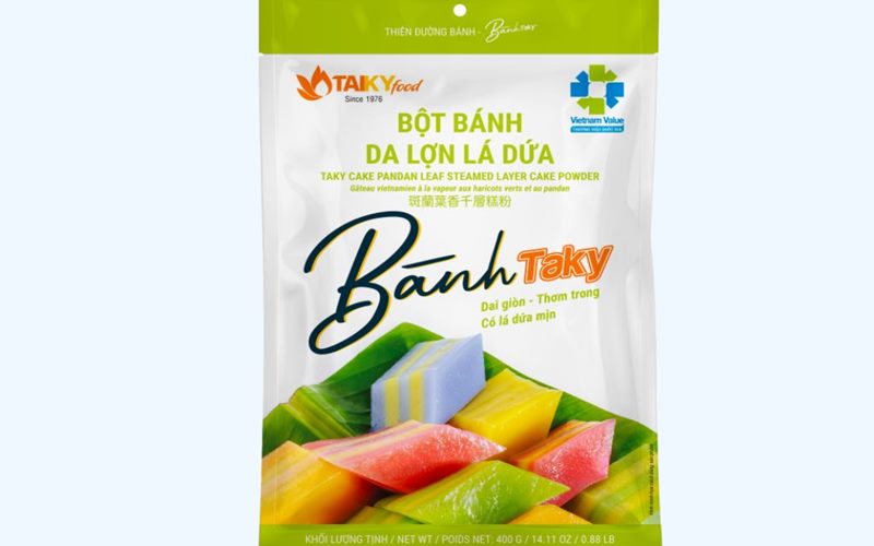 Bột bánh da lợn lá dứa Tài Ký gói 400g Bột bánh da lợn lá dứa Tài Ký gói 400g