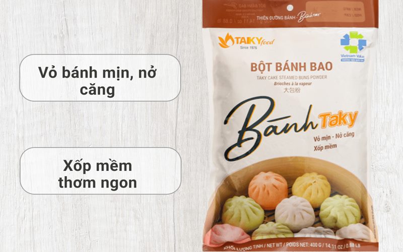 Bột bánh bao Tài Ký gói 400g Bột bánh bao Tài Ký gói 400g