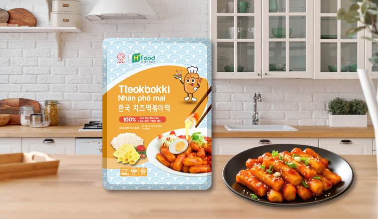 Trải nghiệm ẩm thực Hàn Quốc ngay tại nhà với bánh gạo phô mai HT Food