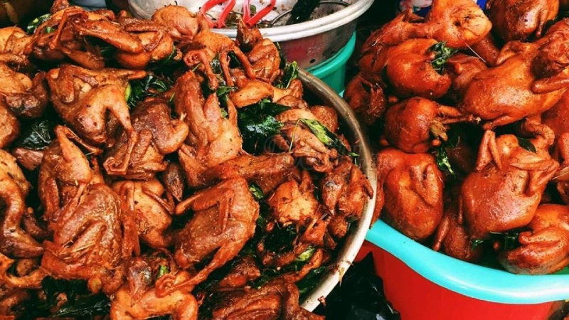 Chim cút nướng
