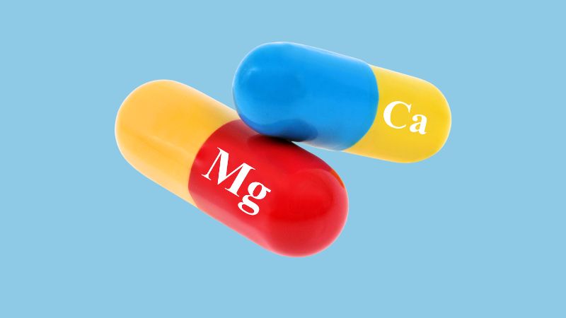 Canxi cạnh tranh với magie để hấp thụ vào cơ thể
