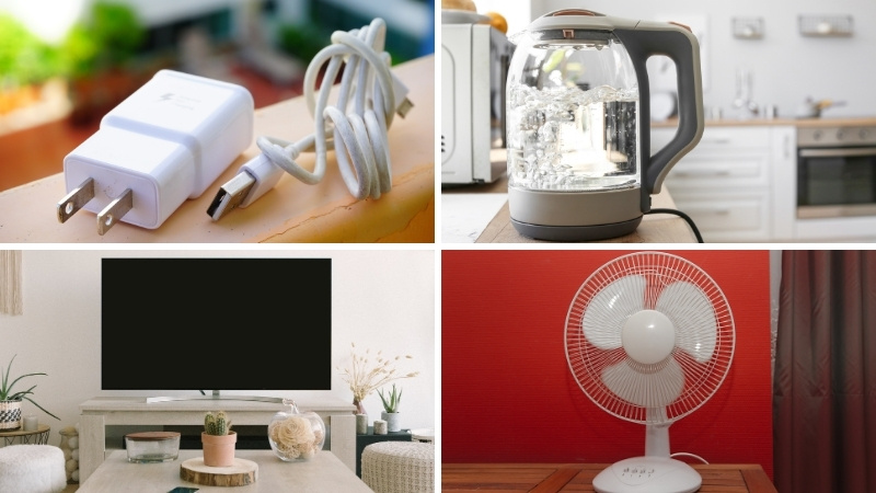 Những thiết bị điện cần rút phích cắm khi không sử dụng