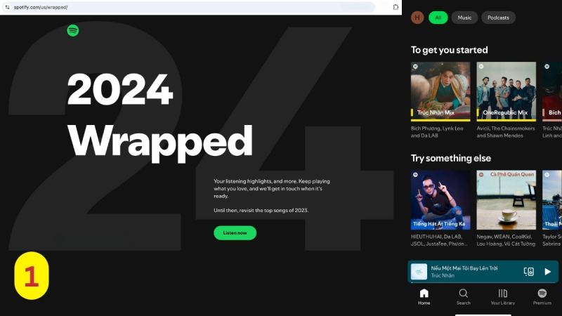 Bước 1 - Mở ứng dụng Spotify