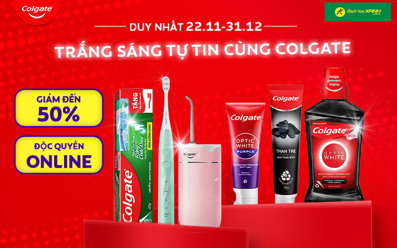 Giới thiệu sản phẩm Colgate Optic White chăm sóc răng miệng hiệu quả