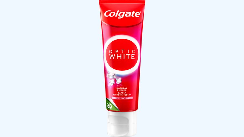 Kem đánh răng Colgate Optic White Enzyme Plus Mineral