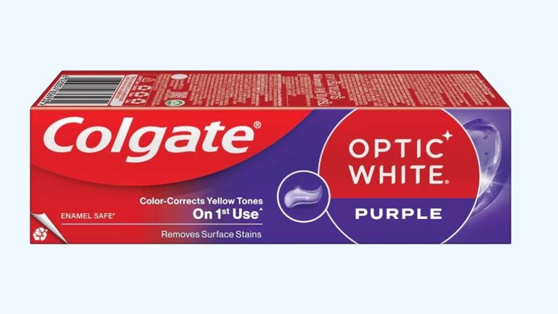 Kem đánh răng Colgate trắng răng Optic White Purple