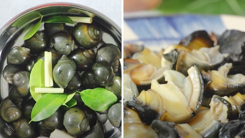 Hấp ốc bươu Hấp ốc bươu
