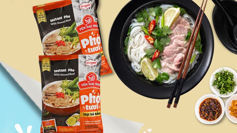 Phở tươi thịt bò hầm LC FOODS gói 90g