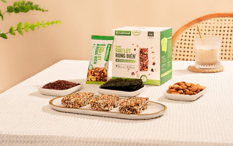 Thanh gạo lứt rong biển LoliFood