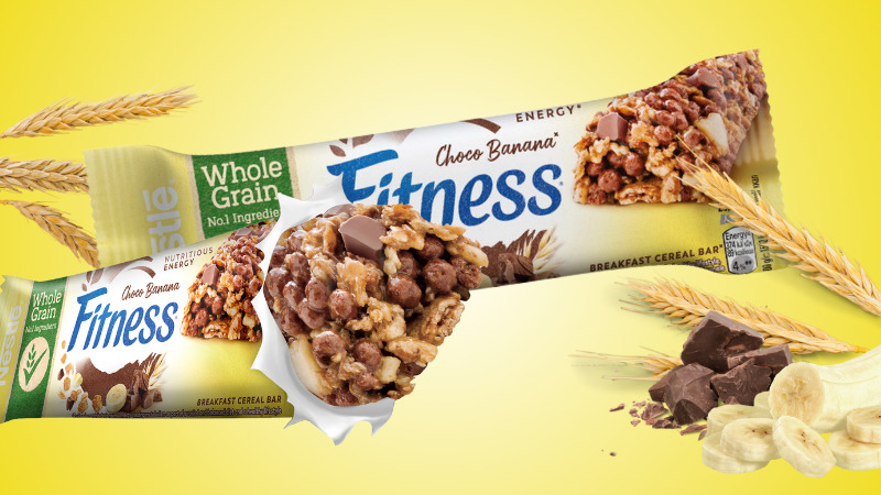 Ngũ cốc ăn sáng Nestlé Fitness dạng thanh vị Choco Banana