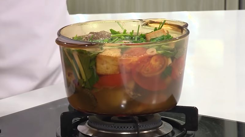 Thành phẩm món canh cá bống mú Thành phẩm món canh cá bống mú