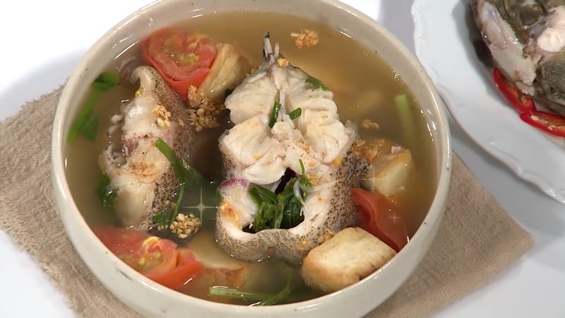 Món canh cá bống mú Món canh cá bống mú