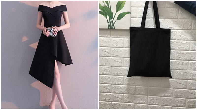 Phối váy đầm với túi tote