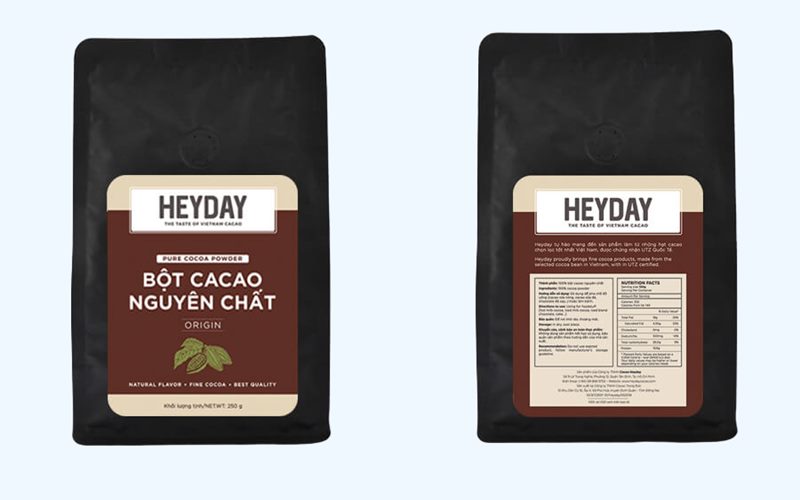 Bột cacao nguyên chất HeyDay