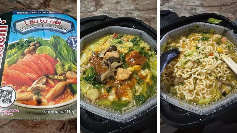 Omachi lẩu tự sôi cá hồi tomyum dòng tiêu chuẩn mới có gì đặc biệt?