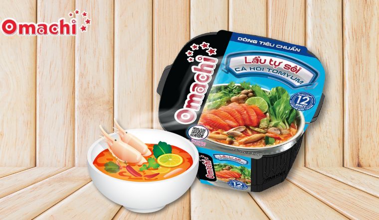 Omachi lẩu tự sôi cá hồi tomyum dòng tiêu chuẩn mới có gì đặc biệt?
