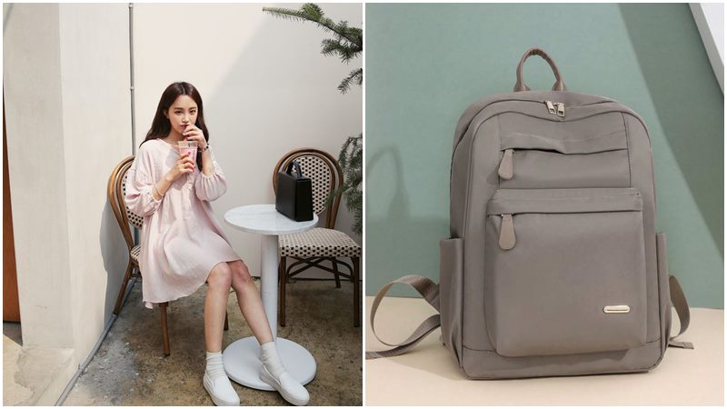 Balo với đầm suông và giày thể thao