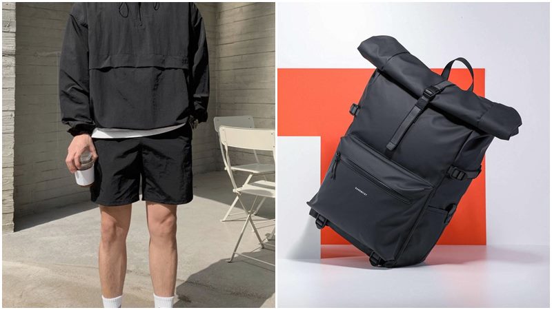 Balo với hoodie và quần shorts