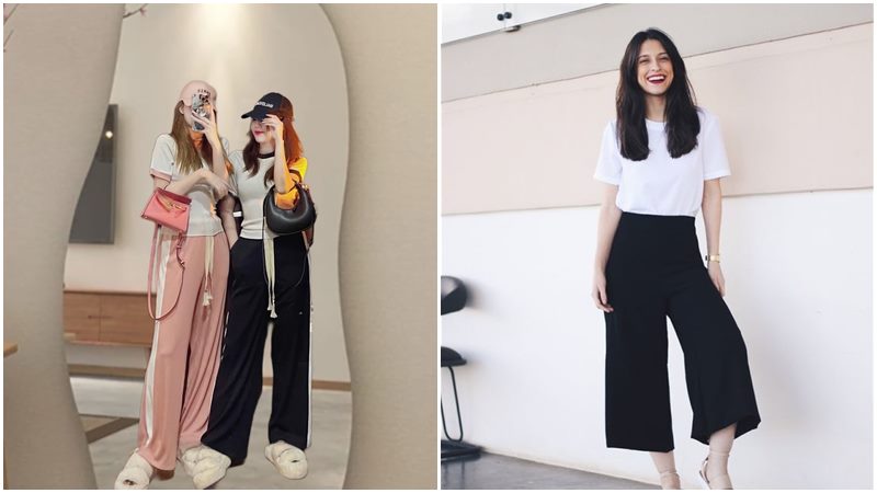 Áo thun ôm body + Quần culottes