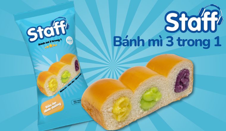 Bánh mì 3 trong 1 Hữu Nghị Staff: Đa dạng hương vị, đáp ứng mọi khẩu vị