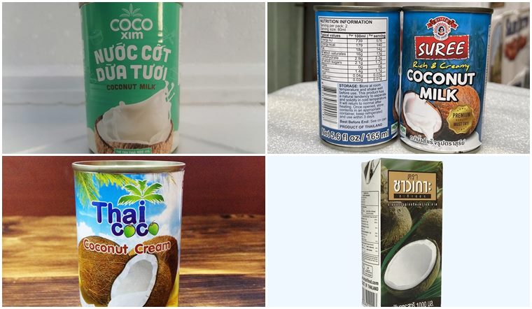 Top 10 thương hiệu nước cốt dừa đóng hộp ngon, chất lượng để bữa ăn thêm tròn vị