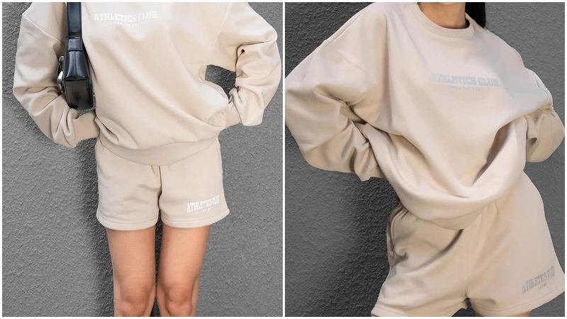 Áo khoác nỉ + Quần short
