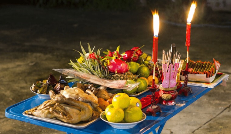 Tham khảo cách bày lễ cúng giao thừa ngoài trời đúng chuẩn