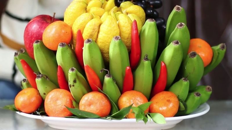 Dàn ý thuyết minh mâm ngũ quả ngày Tết