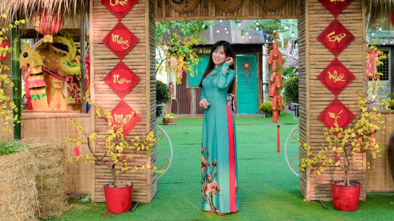 STT, caption áo dài Tết bằng tiếng Anh