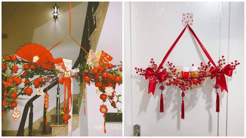 Món đồ handmade xinh xắn sẽ khiến không gian Tết thêm phần đáng yêu.