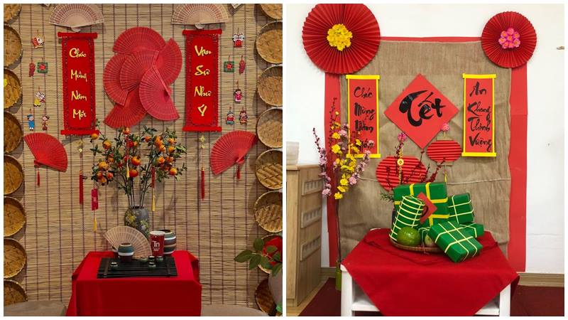 Câu đối đỏ gửi gắm niềm tin vào một năm thịnh vượng.