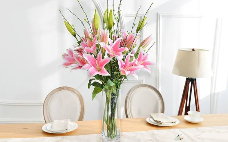 Những bông hoa tươi thắm chúc Tết gia đình an khang.