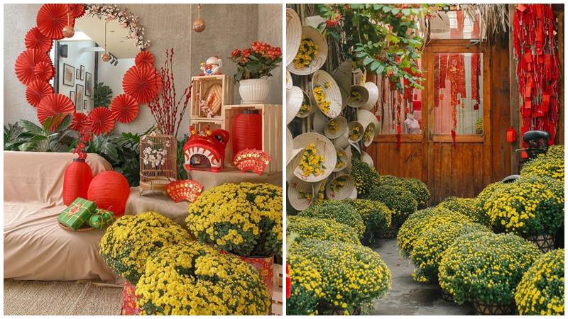 Hoa tươi mang hương sắc, tạo không khí xuân cho nhà.