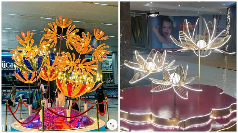 Bóng đèn lấp lánh cho một mùa Tết ấm cúng, đầy sắc màu.