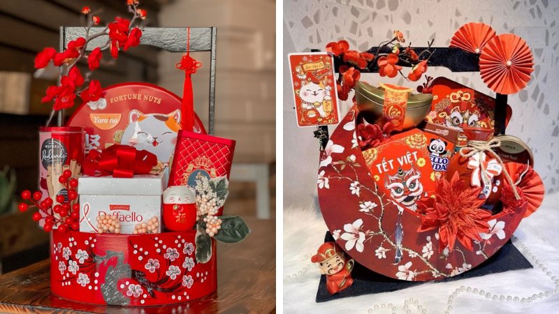 Giỏ quà Tết 500K sang trọng, ý nghĩa