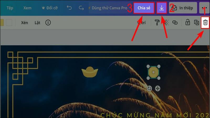 Xóa bỏ các lớp ảnh hoặc thành phần bạn không thích
