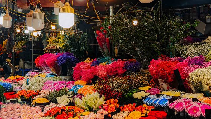 Chợ hoa Tứ Liên Chợ hoa Tứ Liên