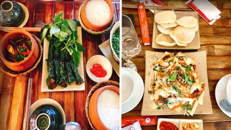 Các món ăn của nhà hàng Cơm Niêu Việt Nam