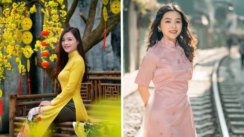 Concept chụp ảnh Tết với áo dài
