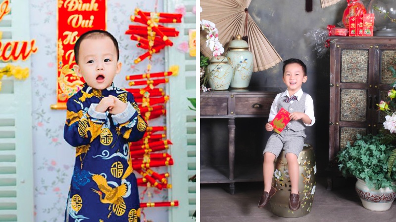 Concept chụp ảnh Tết cho bé