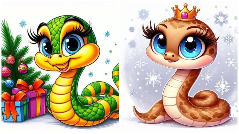 Tết này, đôi ta như con rắn, đầy may mắn Tết này, đôi ta như con rắn, đầy may mắn