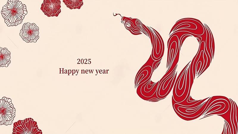 Con rắn tượng trưng cho sự thông minh, linh hoạt trong năm mới.