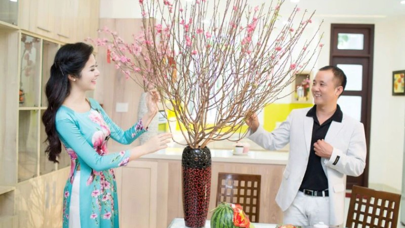 Chưng đào, chưng quất ngày Tết Chưng đào, chưng quất ngày Tết